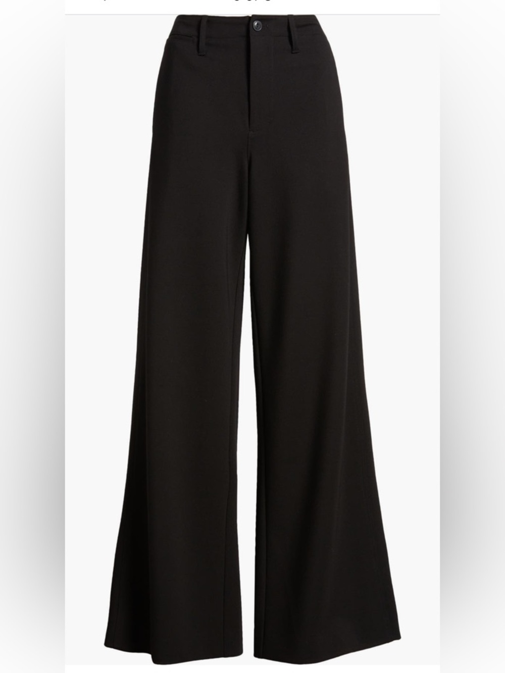 NWT rag & bone Sofie High Waist Wide Leg Ponte Pants Size 4 Black